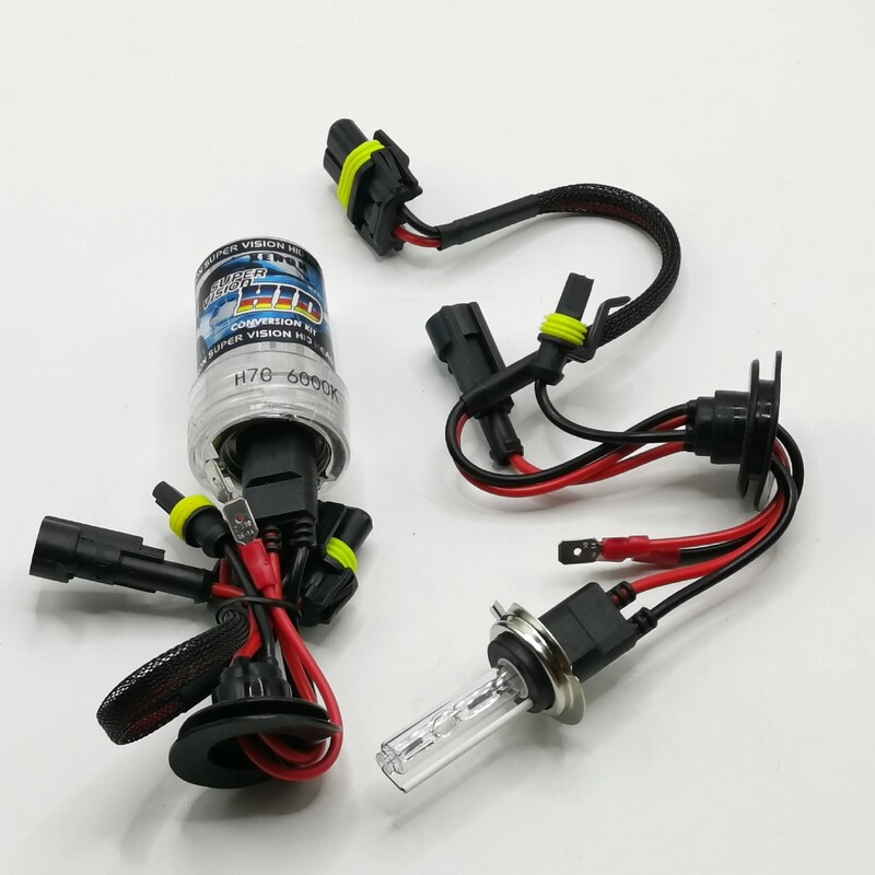 Metalinės H7C trumpos stiklo lemputės 35W 55W Premium 12V AC h7c Trumpas stiklas paslėptas gaubliai 12v Automobiliai HID priekiniai žibintai Auto apšvietimo lemputės