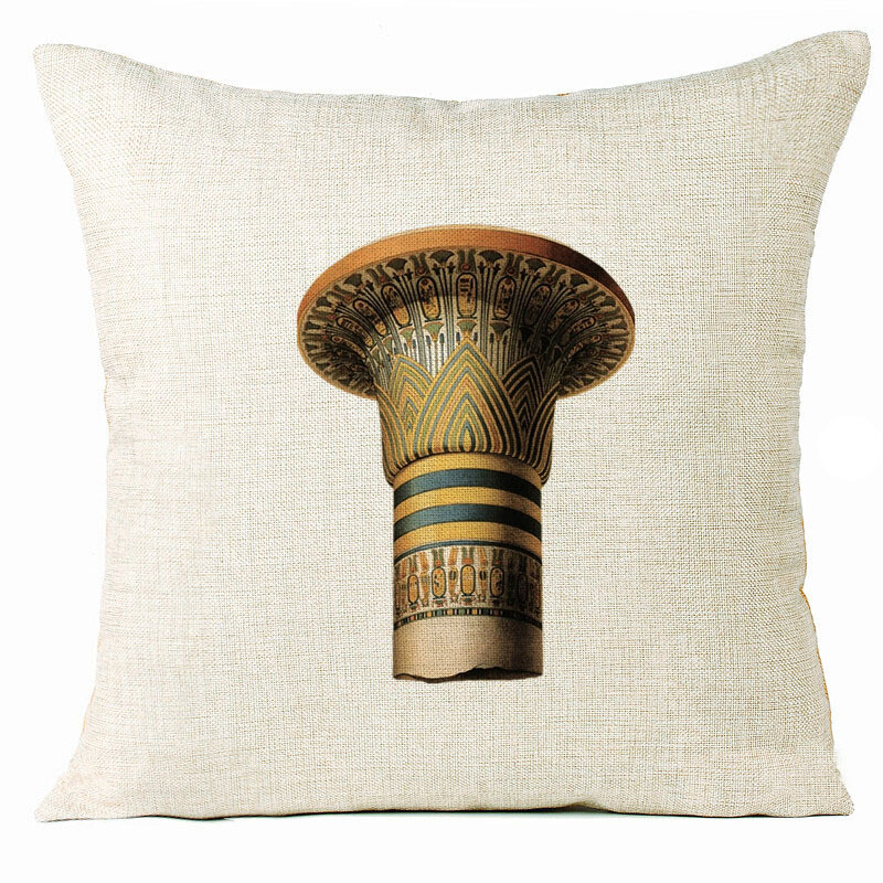 Furnizare directă din fabrică de noi perne populare faraoni egipteni, perne de acasă retro, personalizate conform desenelor, fără miez