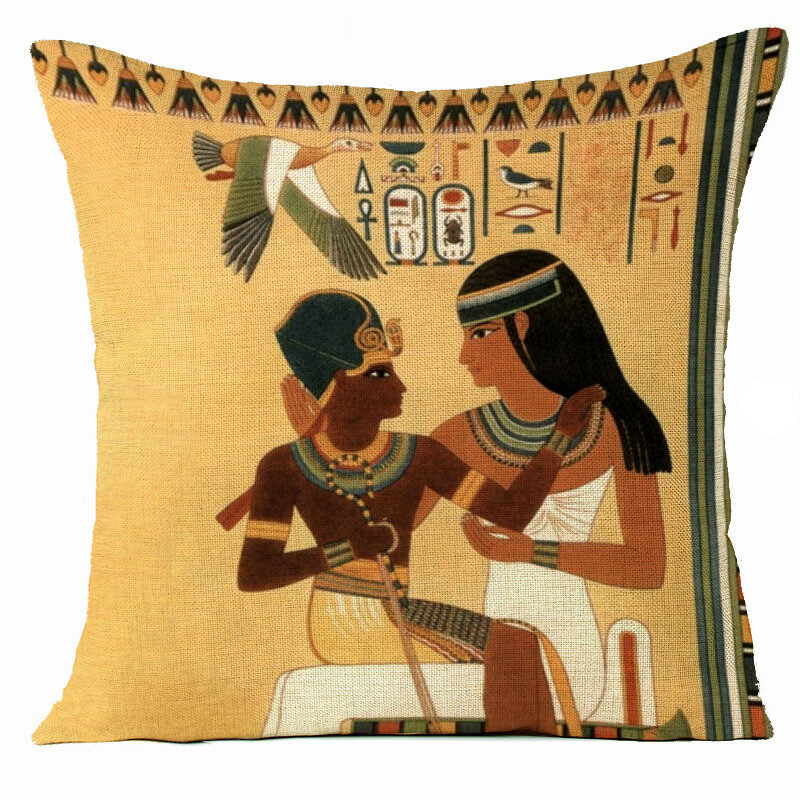 Furnizare directă din fabrică de noi perne populare faraoni egipteni, perne de acasă retro, personalizate conform desenelor, fără miez