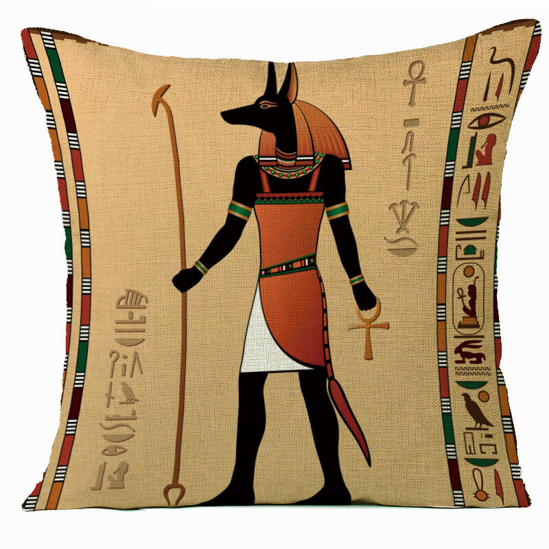Furnizare directă din fabrică de noi perne populare faraoni egipteni, perne de acasă retro, personalizate conform desenelor, fără miez