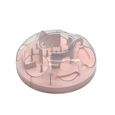 Puzzle pentru pisici Jucărie interactivă de distribuire a tratatului Îmbunătățirea mintală Jucărie pentru hrănire lentă Interesant labirint pentru pisici Bol cu tavă pentru hrănire lentă