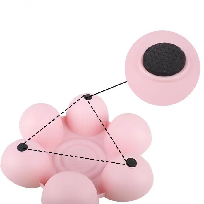 6 în 1 pisică câine castron catelus hrănire lentă pisică sticlă apă fund în formă de floare recipient alimentar dietă farfurie animale de companie