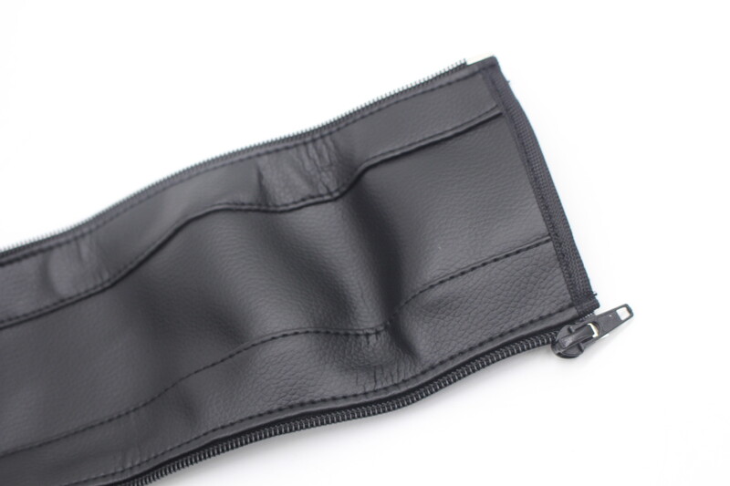 Husa pentru cotiera carucior pentru bebelusi Accesorii pentru carucior Husa maner din piele artificiala Pliabila lavabila Fermoar Universal