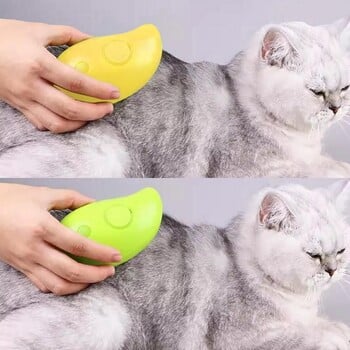 Cat Dog Steamy Brush Steam Brush Electric Sprayer for Massage Pet Grooming Tool Shedding 3 in 1 Electric Sprays Massage Cobs