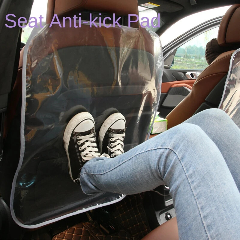 Covoraș anti-lovitură pentru mașină, husă transparentă de protecție PE pentru spătarul scaunului auto, covorașă anti-lovitură pentru copii pentru bebeluși, protector pentru scaunul auto