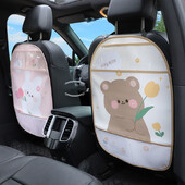 Προστατευτικό κάλυμμα πλάτης καθίσματος αυτοκινήτου για παιδιά Cartoon Auto Anti Kick Mat με τσάντα αδιάβροχο προστατευτικό πλάτης καθίσματος αυτοκινήτου Anti Kick Pad