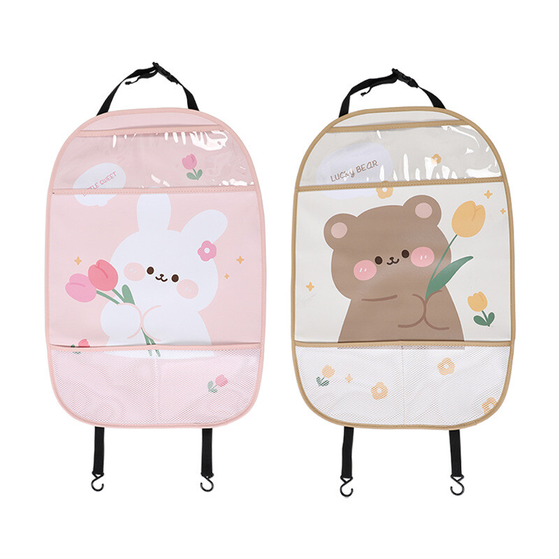 Προστατευτικό κάλυμμα πλάτης καθίσματος αυτοκινήτου για παιδιά Cartoon Auto Anti Kick Mat με τσάντα αδιάβροχο προστατευτικό πλάτης καθίσματος αυτοκινήτου Anti Kick Pad