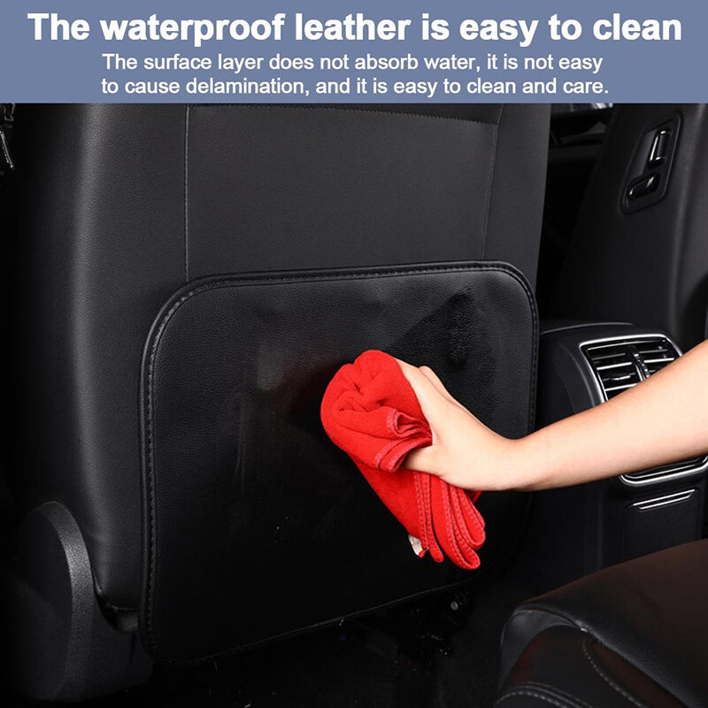 Tampă anti-lovitură pentru scaun auto Protecție anti-zgârieturi din piele PU Protecție impermeabilă împotriva murdăriei Tampă anti-lovitură pentru spătarul scaunului auto universală