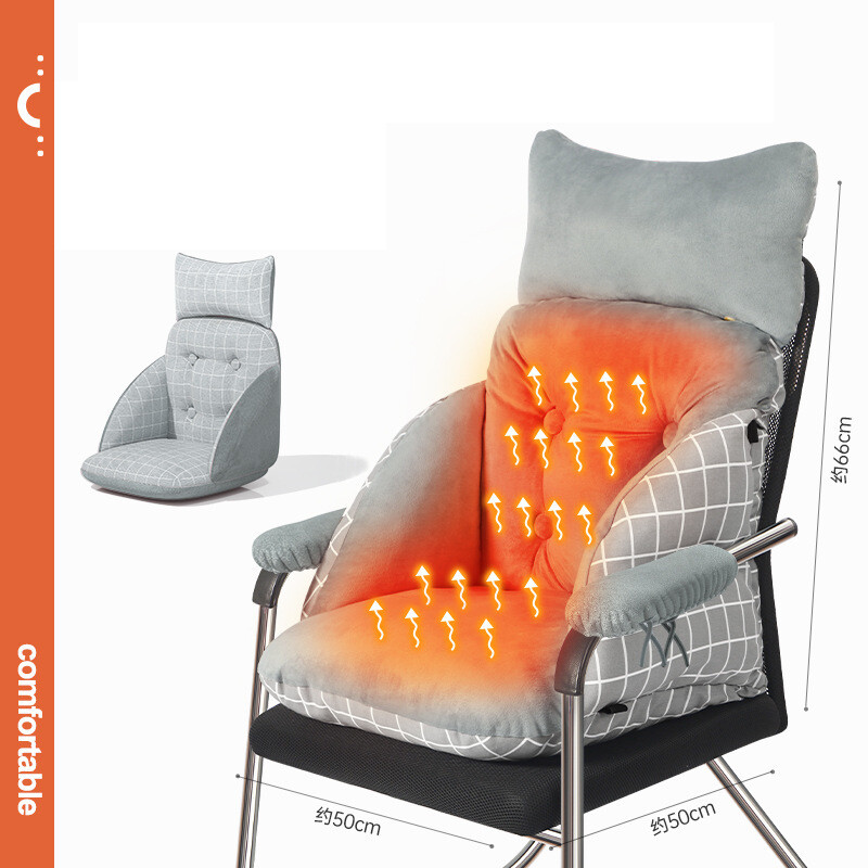 usb šildoma sėdynės pagalvė integruota biuro sutirštinto grafeno nuimama ir plaunama kompiuterio sėdynės atlošo kėdė