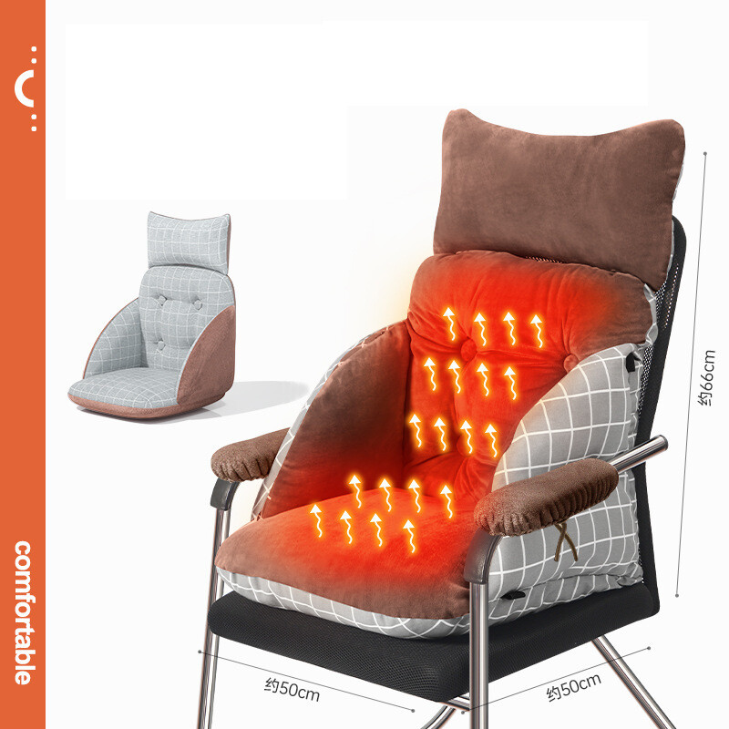 usb šildoma sėdynės pagalvė integruota biuro sutirštinto grafeno nuimama ir plaunama kompiuterio sėdynės atlošo kėdė