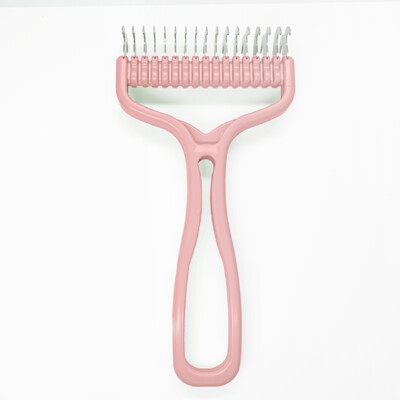 Perie pentru pisici Cutter pentru noduri din blană de pisică Pieptene pentru îndepărtarea părului pentru animale de companie Unelte pentru vărsarea câinilor Perie inoxidabilă cu două fețe Produse pentru animale de companie