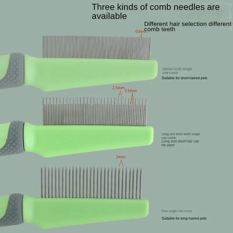 Lemmikloomade kamm Tihe Gear avatud sõlm kamm kassi karvaeemaldus karvaeemaldus kamm koera ilu kirbu eemaldamise nõela kamm