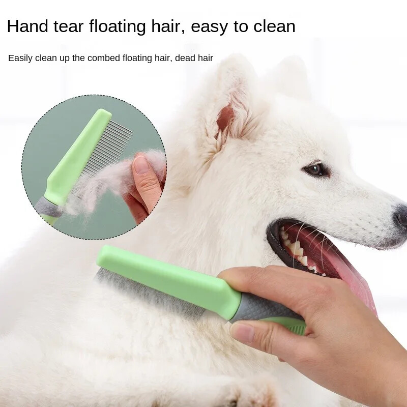 Lemmikloomade kamm Tihe Gear avatud sõlm kamm kassi karvaeemaldus karvaeemaldus kamm koera ilu kirbu eemaldamise nõela kamm