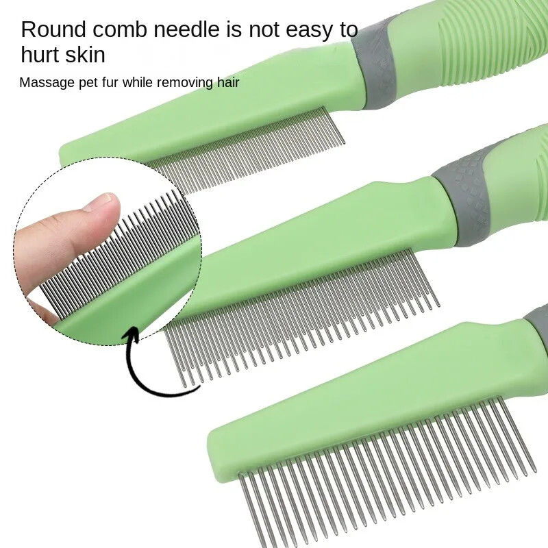 Lemmikloomade kamm Tihe Gear avatud sõlm kamm kassi karvaeemaldus karvaeemaldus kamm koera ilu kirbu eemaldamise nõela kamm