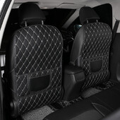 Nauji automobilio kilimėliai, PU odiniai automatiniai sėdynės atlošo kilimėliai, apsauginiai užvalkalai vaikams, automobilio galinės sėdynės, apsaugantys nuo nešvarumų, automobilių priedai