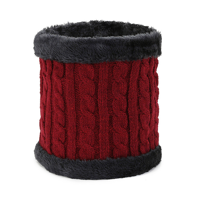 Eșarfe de toamnă și iarnă pentru bărbați și femei, eșarfe de lână calde îngroșate și catifelate, cu ridicata transfrontalier, în aer liber, eșarfă tricotată pentru bicicletă multifuncțională.