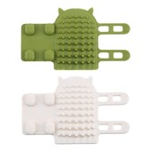 Perie de colț pentru pisici Perie de masaj pentru animale de companie Colț de perete din silicon Reglator auto-îngrijit pentru masaj Perie portabilă pentru articole pentru animale de companie