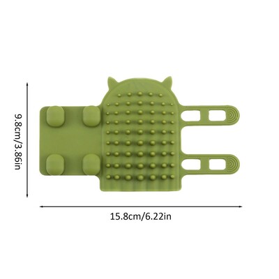 Perie de colț pentru pisici Perie de masaj pentru animale de companie Colț de perete din silicon Reglator auto-îngrijit pentru masaj Perie portabilă pentru articole pentru animale de companie