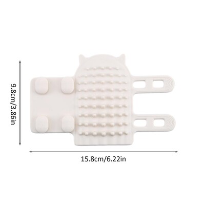 Perie de colț pentru pisici Perie de masaj pentru animale de companie Colț de perete din silicon Reglator auto-îngrijit pentru masaj Perie portabilă pentru articole pentru animale de companie