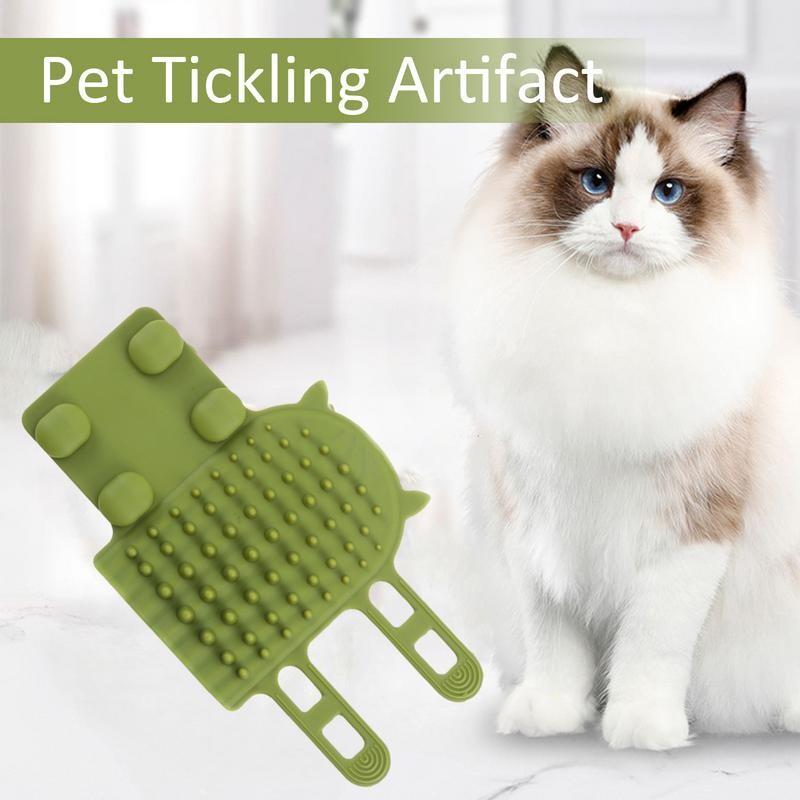 Perie de colț pentru pisici Perie de masaj pentru animale de companie Colț de perete din silicon Reglator auto-îngrijit pentru masaj Perie portabilă pentru articole pentru animale de companie