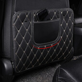 Noul scaun din spate al mașinii Pad anti lovitură Covoraș anti-murdar Piele PU neagră Impermeabil Rezistent la zgârieturi Depozitare Accesorii pentru interiorul mașinii