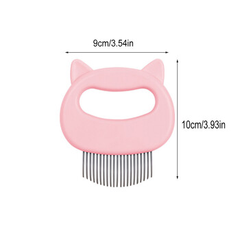 Котешки гребен Масажна четка Гребен за епилация във формата на коте за котки Гребен за кучешка коса Голямо куче Почистване на бълхи Красота Инструмент за подстригване на домашни любимци