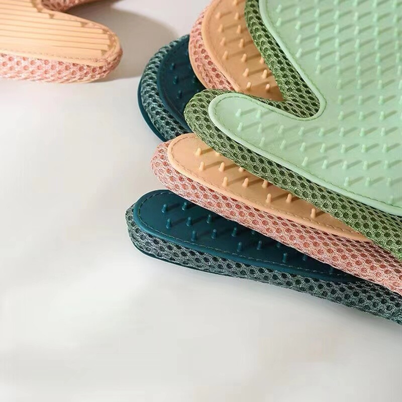 1buc, mănuși cu două fețe pentru îndepărtarea părului animalelor de companie, mănuși pentru îngrijirea animalelor de companie, mănuși cu perie blândă pentru îndepărtarea părului, pentru mănuși pentru caine pisică