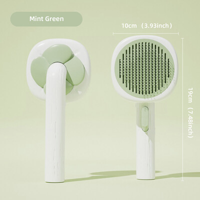 HOOPET Perie pentru îndepărtarea părului de pisică Pieptene de îngrijire pentru îngrijirea părului de câine pentru păr lung câini pisici îndepărta părul perie de baie pentru curățarea animalelor de companie