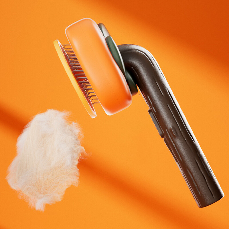 HOOPET Perie pentru îndepărtarea părului de pisică Pieptene de îngrijire pentru îngrijirea părului de câine pentru păr lung câini pisici îndepărta părul perie de baie pentru curățarea animalelor de companie