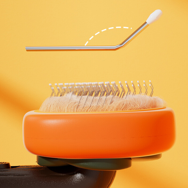 HOOPET Perie pentru îndepărtarea părului de pisică Pieptene de îngrijire pentru îngrijirea părului de câine pentru păr lung câini pisici îndepărta părul perie de baie pentru curățarea animalelor de companie