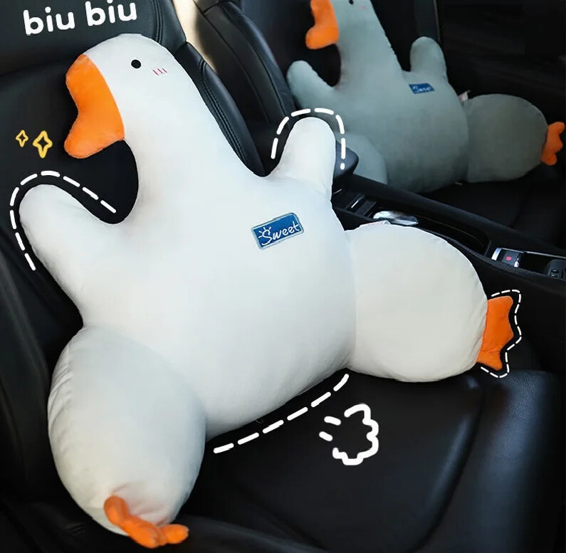 Suport pentru talie pentru mașină Perna scaunului șoferului în talie Pernă pentru mașină Pernă pentru talie Pernă drăguță de gâscă Pernă pentru spate