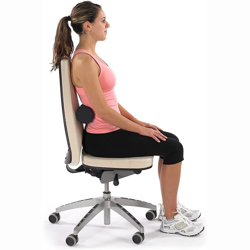 Scaun auto Cilindru de ulei Scaun de birou Protector lombar Protector pentru spate Reducerea oboselii lombare Perna de suport lombar rulant Car Inter