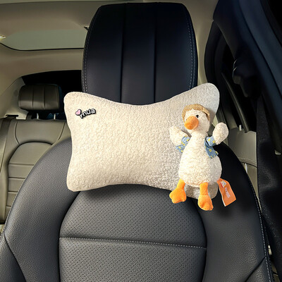 Ziemas pīļu automašīnas galvas balsts jostasvietas balsts jauks drošības jostas plecu pārsegs automašīnas salona noformējums sieviešu stūres pārsegs