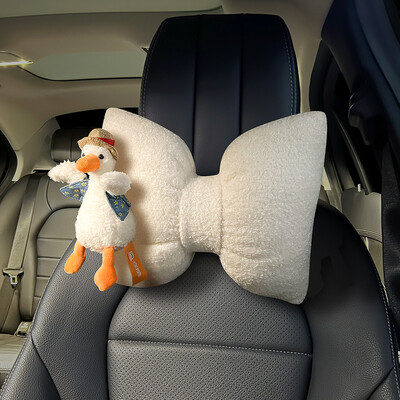 Ziemas pīļu automašīnas galvas balsts jostasvietas balsts jauks drošības jostas plecu pārsegs automašīnas salona noformējums sieviešu stūres pārsegs