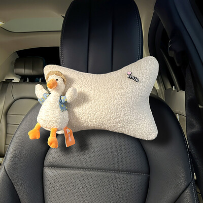 Ziemas pīļu automašīnas galvas balsts jostasvietas balsts jauks drošības jostas plecu pārsegs automašīnas salona noformējums sieviešu stūres pārsegs