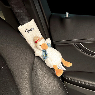 Ziemas pīļu automašīnas galvas balsts jostasvietas balsts jauks drošības jostas plecu pārsegs automašīnas salona noformējums sieviešu stūres pārsegs