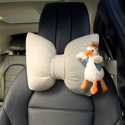 Ziemas pīļu automašīnas galvas balsts jostasvietas balsts jauks drošības jostas plecu pārsegs automašīnas salona noformējums sieviešu stūres pārsegs