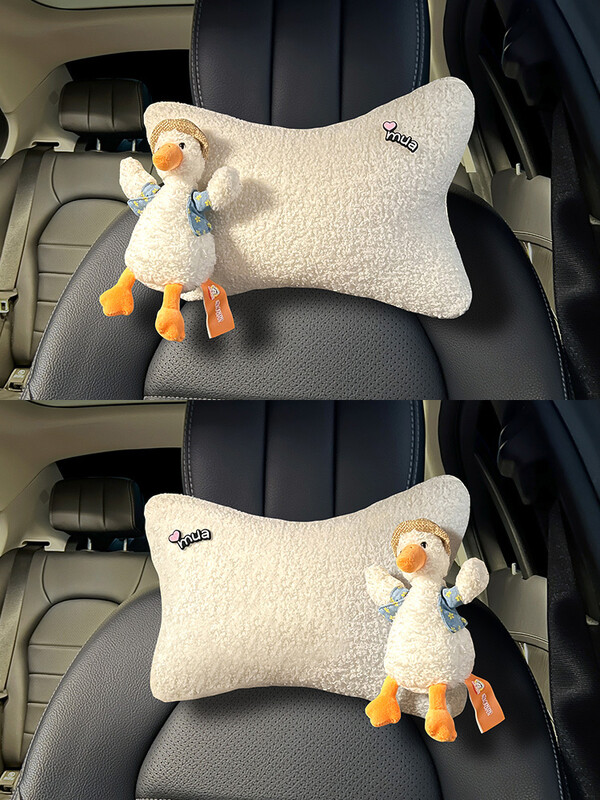 Ziemas pīļu automašīnas galvas balsts jostasvietas balsts jauks drošības jostas plecu pārsegs automašīnas salona noformējums sieviešu stūres pārsegs