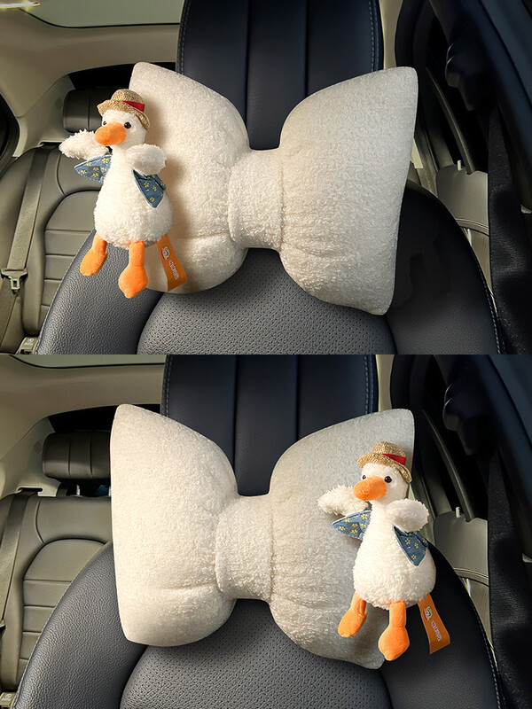 Ziemas pīļu automašīnas galvas balsts jostasvietas balsts jauks drošības jostas plecu pārsegs automašīnas salona noformējums sieviešu stūres pārsegs