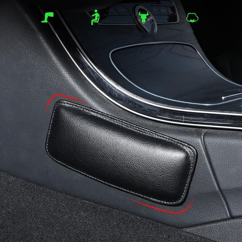 Genunchiere din piele PU pentru interiorul mașinii pernă pernă pernă din spumă cu memorie pentru picioare Suport pentru coapsă Accesorii auto pentru Benz BMW Audi VW G4U8