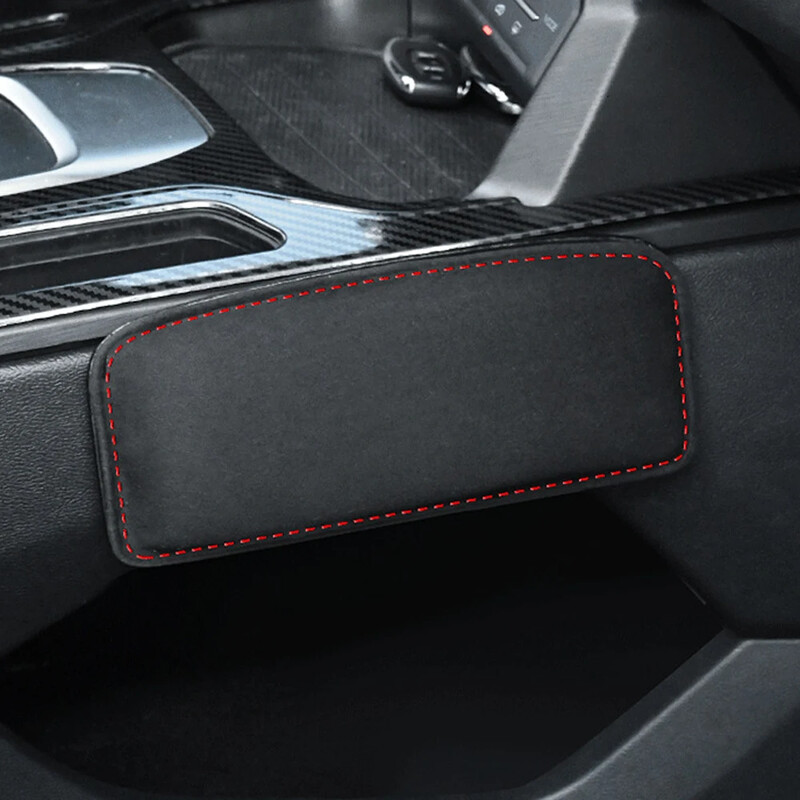 Pernă confortabilă din piele de căprioară pentru mașină Genunchiră mașină Pernă automată Pernă elastică pentru picioare din spumă cu memorie Tetiera Accesorii pentru mașină