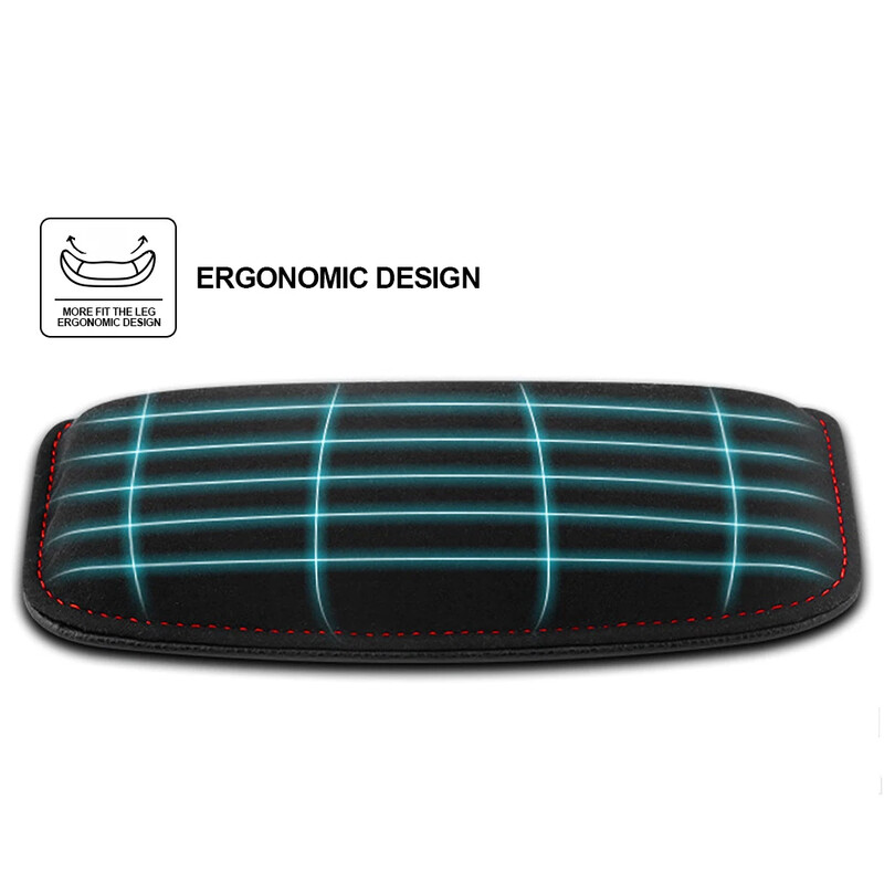 Pernă confortabilă din piele de căprioară pentru mașină Genunchiră mașină Pernă automată Pernă elastică pentru picioare din spumă cu memorie Tetiera Accesorii pentru mașină