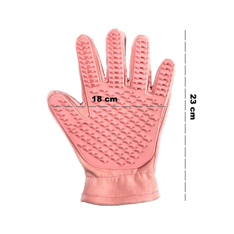 Mănușă drăguță din piele de căprioară, din silicon pentru pisici, câine, perie pentru desfacerea animalelor de companie, mănușă pentru pieptănarea pisicilor din lână animală, mănușă pentru părul animalelor de companie, mănușă pentru îngrijirea animalelor d