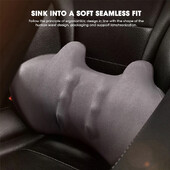 Automašīnas jostasvietas atbalsta spilvens elpojošs atmiņas putas jostasvietas spilvens vidukļa balsts muguras spilvens automašīnas biroja dīvāna salona aksesuāri