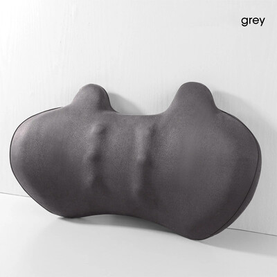 Automašīnas jostasvietas atbalsta spilvens elpojošs atmiņas putas jostasvietas spilvens vidukļa balsts muguras spilvens automašīnas biroja dīvāna salona aksesuāri