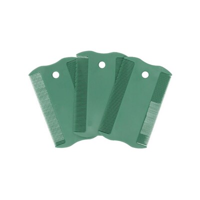 3db/készlet Kétoldalas finom fogú fejtetűszőr tetvek elleni fésűk gyerekeknek Kutya macska bolha műanyag hajfésűk kefe kisállatszőr