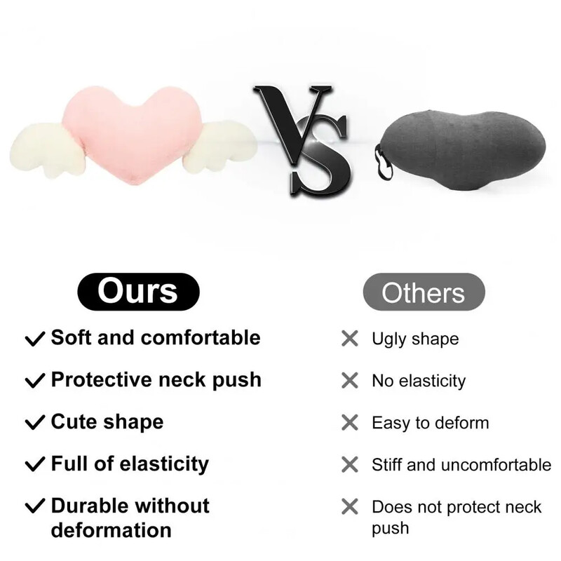 Autós fejtámla gyönyörű rugalmas szalag deformációmentes plüss autós fejtámla deréktámla jármű kellékek