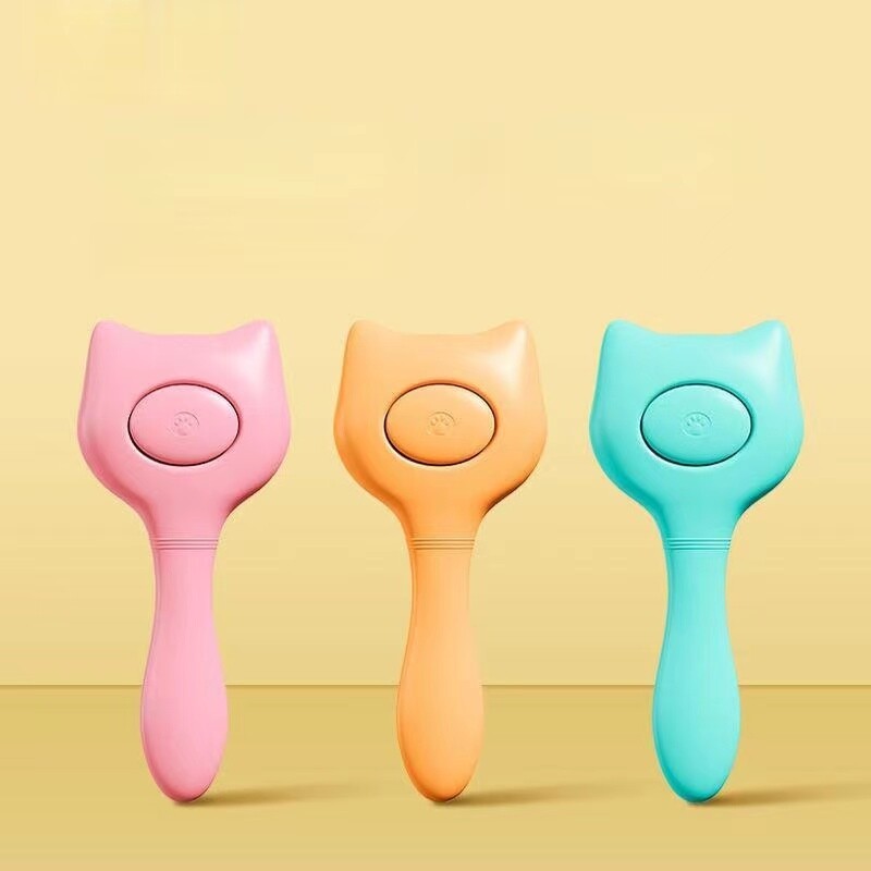 Perie de îndepărtare a părului pentru animale de companie Pieptene de îngrijire Perie de autocurățare pentru câini cu dinți de masaj Câini Pisici Materiale pentru îngrijirea animalelor de companie