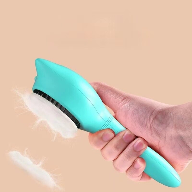 Perie de îndepărtare a părului pentru animale de companie Pieptene de îngrijire Perie de autocurățare pentru câini cu dinți de masaj Câini Pisici Materiale pentru îngrijirea animalelor de companie