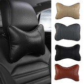 Piele PU Piele PU Perne pentru gât auto, moale, confortabile, pernă de sprijin pentru cap pentru gât, negru/maro/bej/gri, respirabil